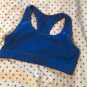 Blue Nike women’s sports bra Small